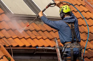 Démoussage et hydrofuge de toiture à Avroult
